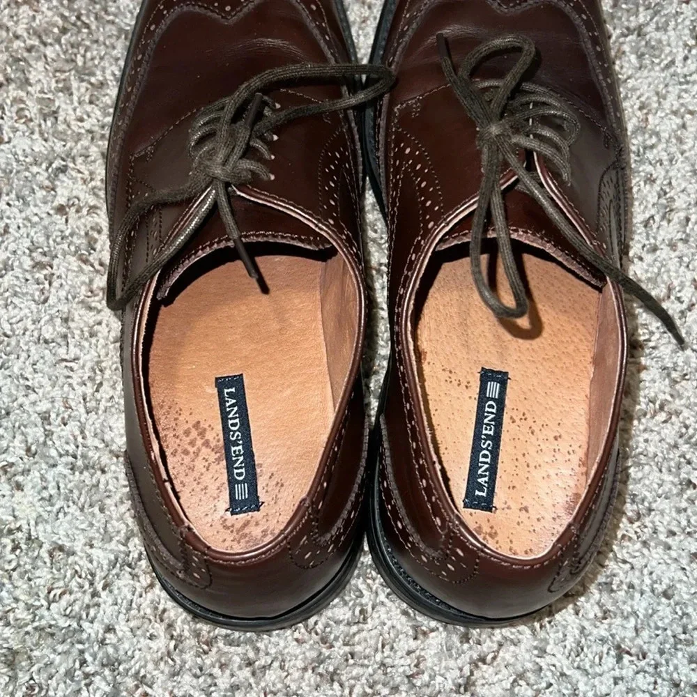 Lands End Men’s Lace Up Oxford Shoes